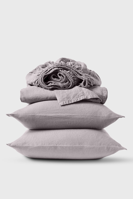 Linen sheets set in Cream