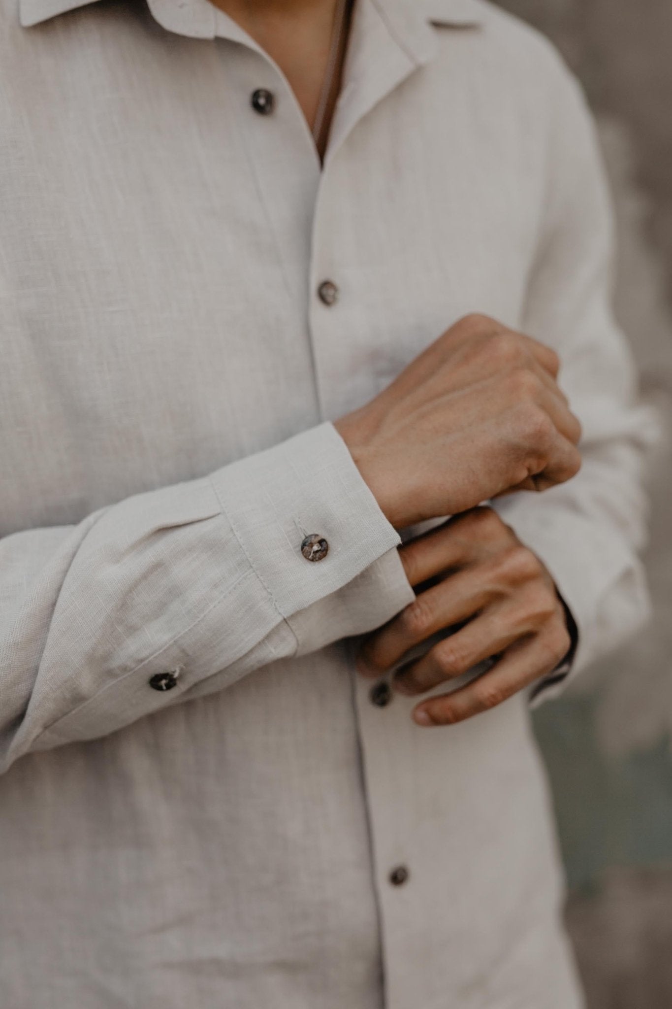 Classic linen shirt HECTOR - Linanden