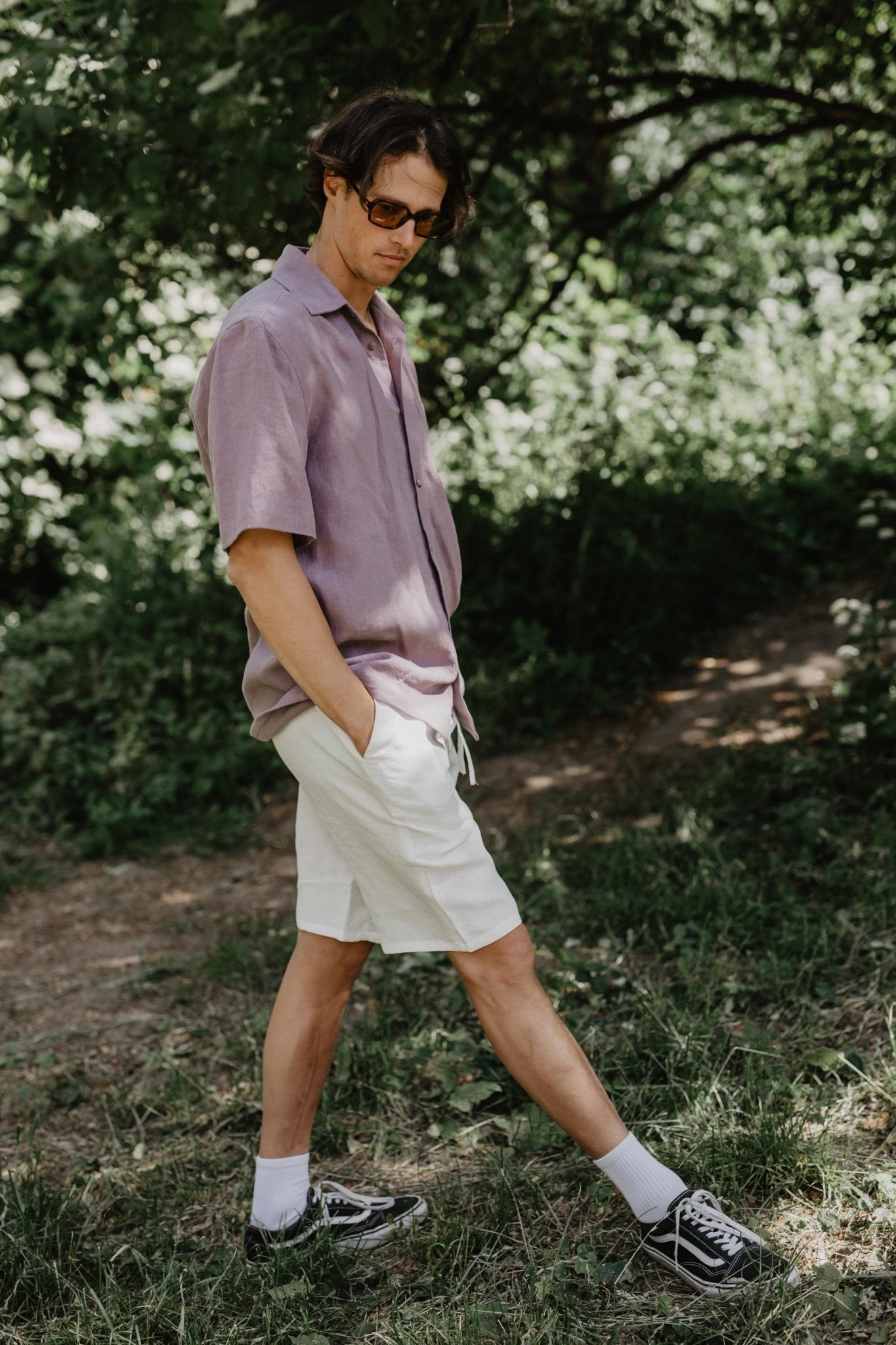 Classic linen shorts HERMES - Linanden